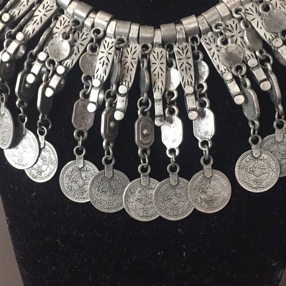 Boho made in the India burning man coin Necklace - Picture 2 of 2